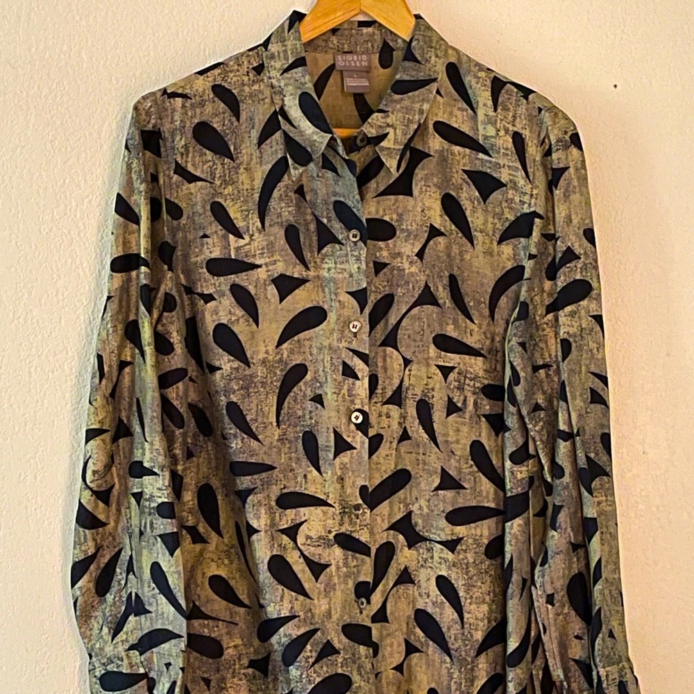 Sigrid Olsen Linen/Silk Blouse